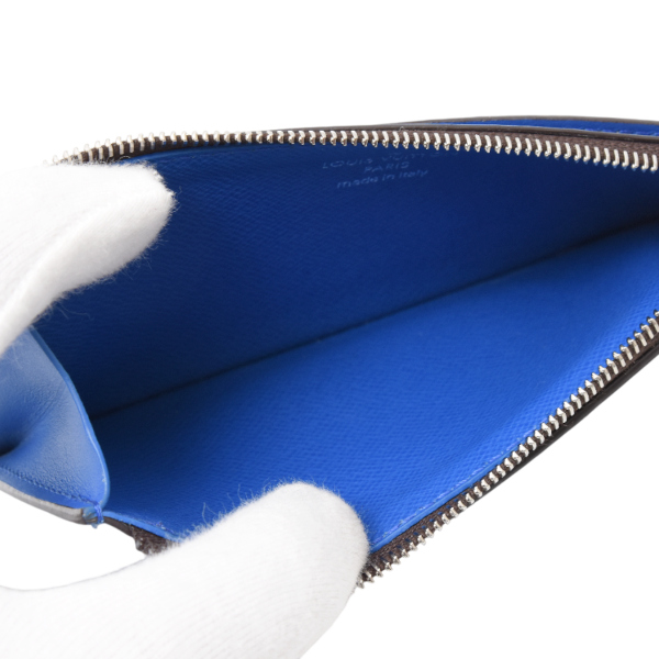 ルイヴィトン 財布 メンズ コインカードホルダー カラーマニア モノグラムマカサー カードケース コインケース ブルー M82911 Louis Vuitton 中古