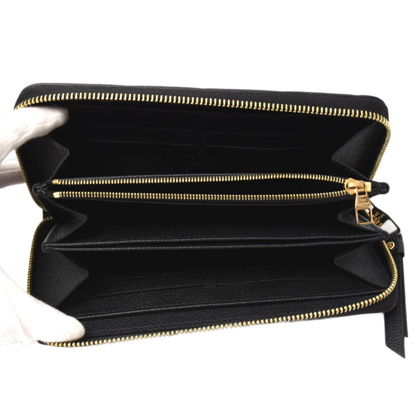 ルイヴィトン レディース 財布 ジッピーウォレット モノグラムアンプラント ノワール Louis Vuitton M60571 未使用展示品