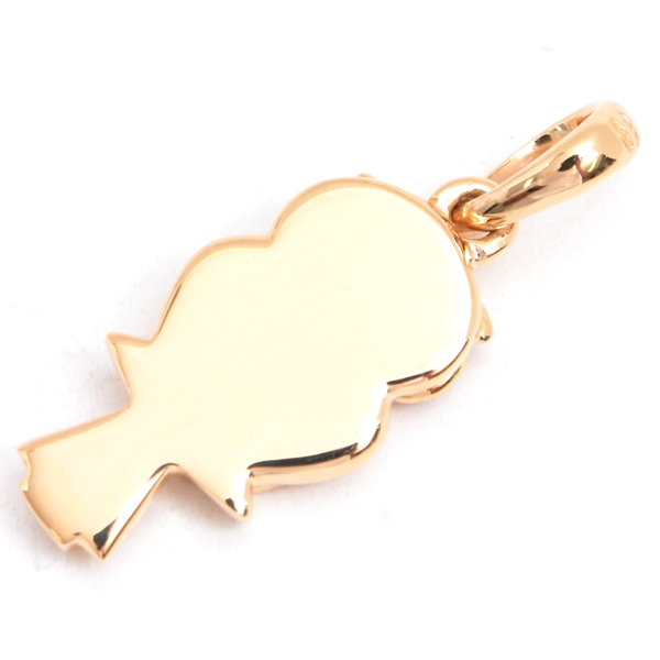 ブルガリ ペンダント ユニセックス ブルガリブルガリ フクロウ カーネリアン ペンダント ゴールド BVLGARI 750YG 中古