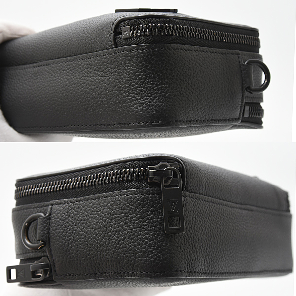 ルイヴィトン バッグ メンズ LVアエログラム アルファ ウェアラブル ウォレット ショルダーバッグ レザー ノワール Louis Vuitton M59161 中古