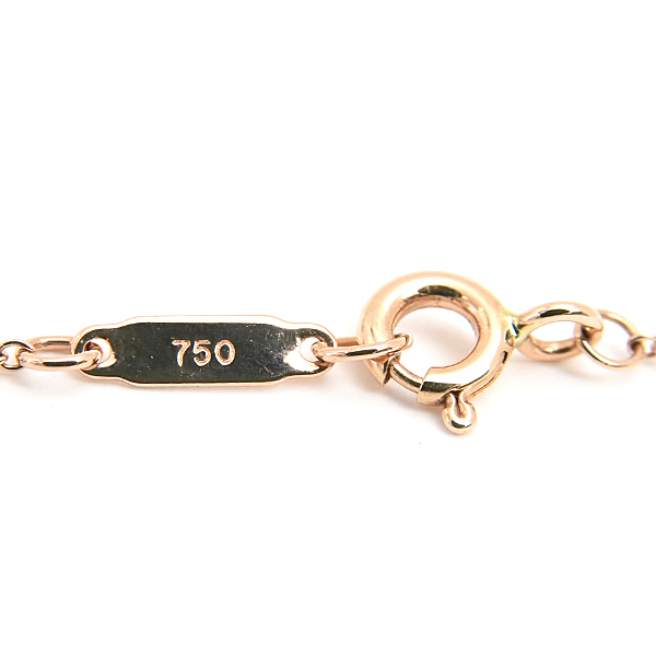 ティファニー ネックレス レディース オーバルキー ペンダント ミニ 鍵 ピンクゴールド TIFFANY 750PG K18PG 中古