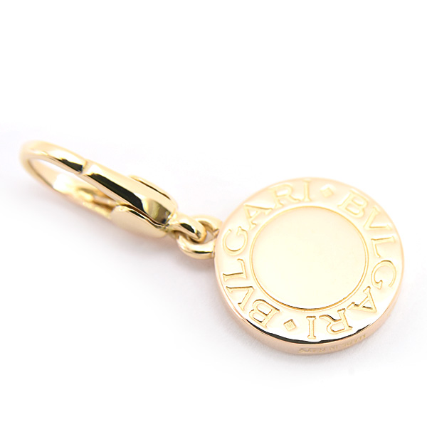 ブルガリ ペンダント レディース ブルガリブルガリ パヴェダイヤ チャーム イエローゴールド 750YG BVLGARI 中古