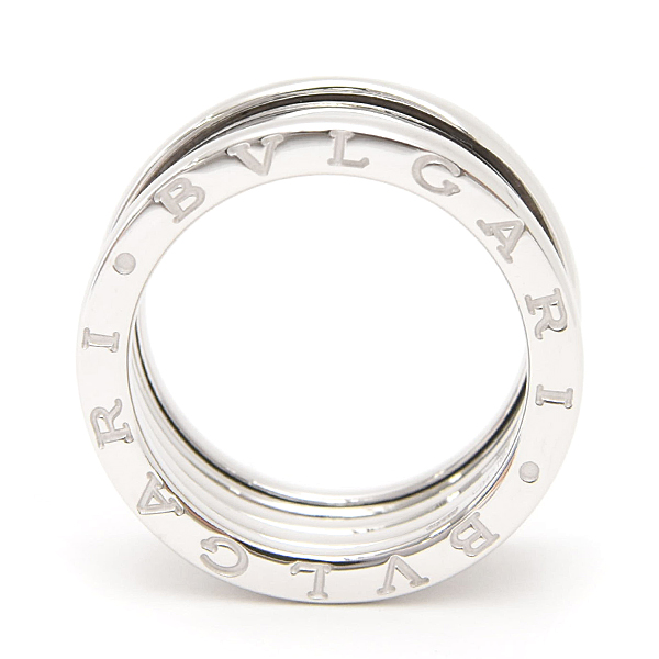 ブルガリ 指輪 メンズ ビーゼロワン B-ZERO1 リング 56号 実寸15号 ホワイトゴールド 750WG BVLGARI 中古