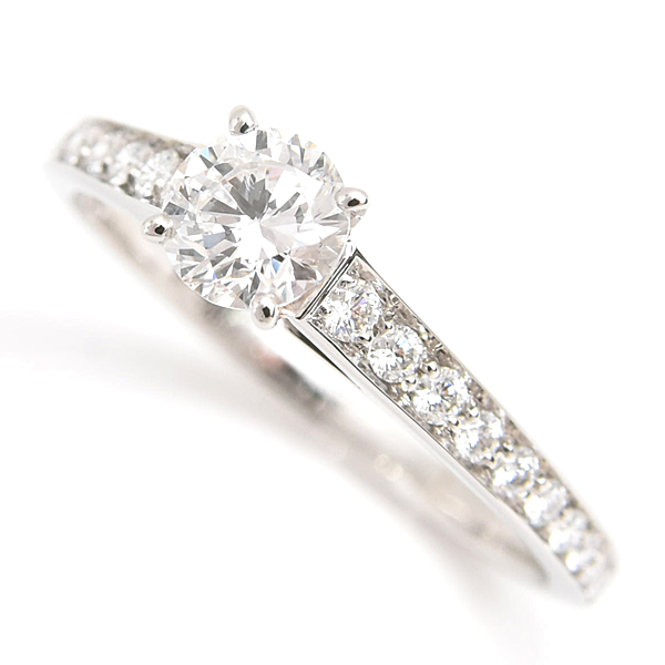 カルティエ 指輪 レディース 1895 ソリテール ダイヤ リング D0.37ct E-VVS2-GD 49号 実寸9号 プラチナ Cartier PT950 中古
