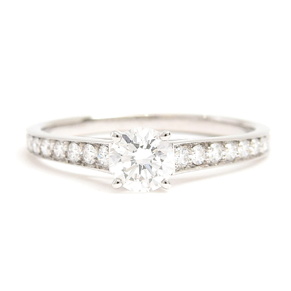 カルティエ 指輪 レディース 1895 ソリテール ダイヤ リング D0.37ct E-VVS2-GD 49号 実寸9号 プラチナ Cartier PT950 中古