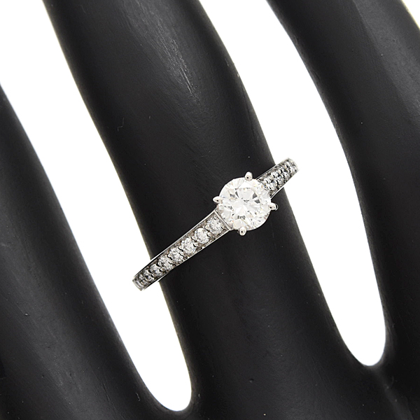 カルティエ 指輪 レディース 1895 ソリテール ダイヤ リング D0.37ct E-VVS2-GD 49号 実寸9号 プラチナ Cartier PT950 中古