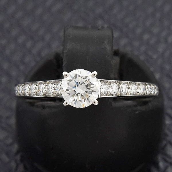 カルティエ 指輪 レディース 1895 ソリテール ダイヤ リング D0.37ct E-VVS2-GD 49号 実寸9号 プラチナ Cartier PT950 中古