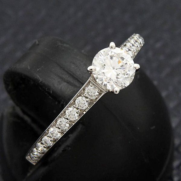 カルティエ 指輪 レディース 1895 ソリテール ダイヤ リング D0.37ct E-VVS2-GD 49号 実寸9号 プラチナ Cartier PT950 中古