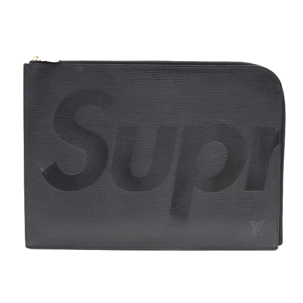 ルイヴィトン バッグ ポシェットジュールGM エピ クラッチバッグ シュプリーム Supreme コラボ ノワール ブラック M67754 Louis Vuitton 中古