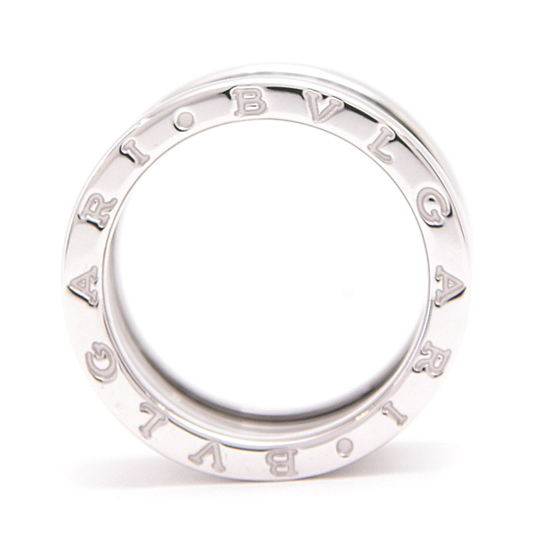 ブルガリ 指輪 メンズ レディース ビーゼロワン B-ZERO1 リング 54号 実寸12.5号 ホワイトゴールド 750WG BVLGARI 中古