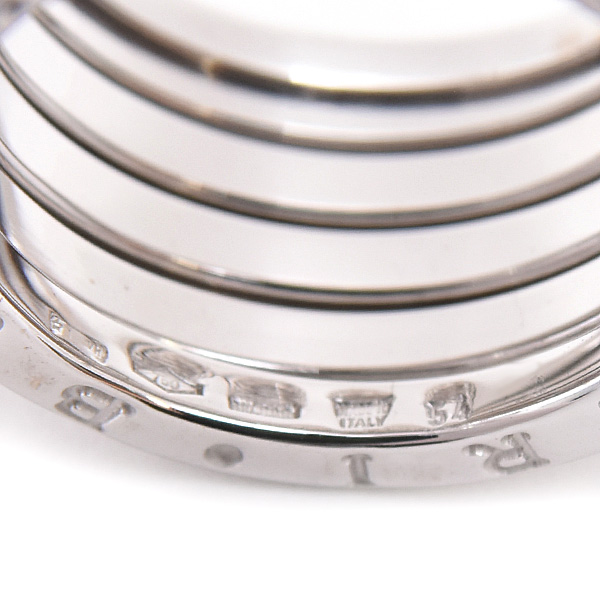 ブルガリ 指輪 メンズ レディース ビーゼロワン B-ZERO1 リング 54号 実寸12.5号 ホワイトゴールド 750WG BVLGARI 中古