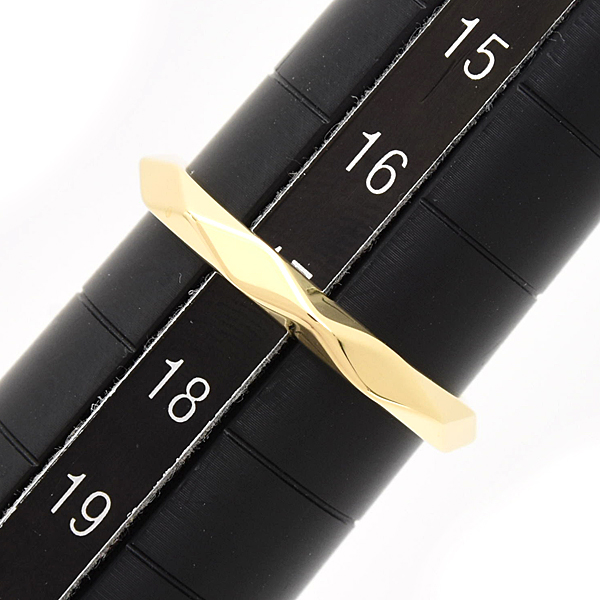 ブシュロン 指輪 メンズ ファセット ミディアム リング 56号 実寸17号 イエローゴールド BOUCHERON 750YG 中古