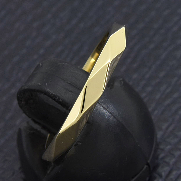 ブシュロン 指輪 メンズ ファセット ミディアム リング 56号 実寸17号 イエローゴールド BOUCHERON 750YG 中古