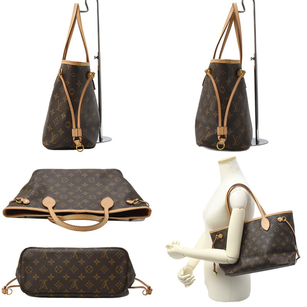 ルイヴィトン バッグ レディース ネヴァーフルPM トートバッグ モノグラム ピヴォワンヌ Louis Vuitton M41245 中古