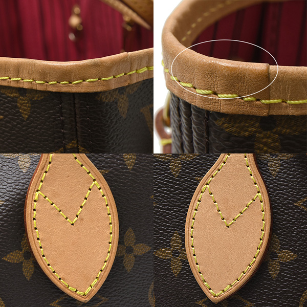 ルイヴィトン バッグ レディース ネヴァーフルPM トートバッグ モノグラム ピヴォワンヌ Louis Vuitton M41245 中古