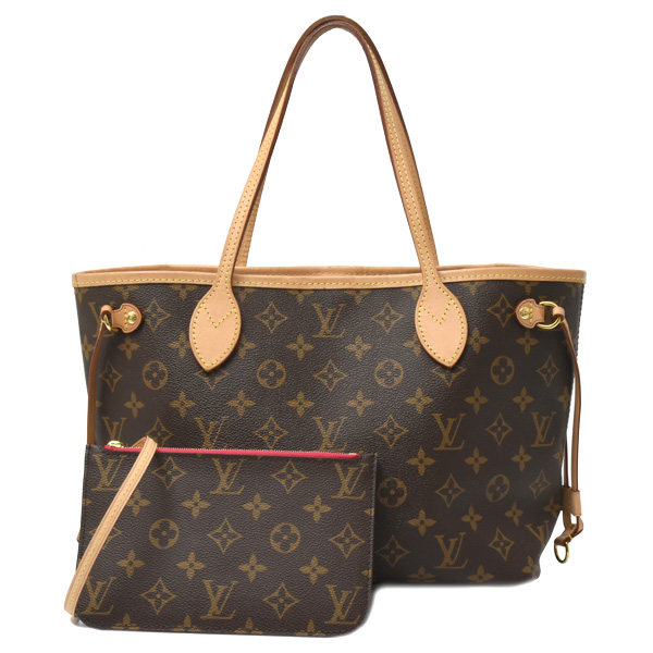 ルイヴィトン バッグ レディース ネヴァーフルPM トートバッグ モノグラム ピヴォワンヌ Louis Vuitton M41245 中古