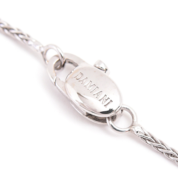 ダミアーニ ネックレス レディース メンズ ミステリークロス ダイヤ ペンダント ホワイトゴールド K18WG DAMIANI 中古