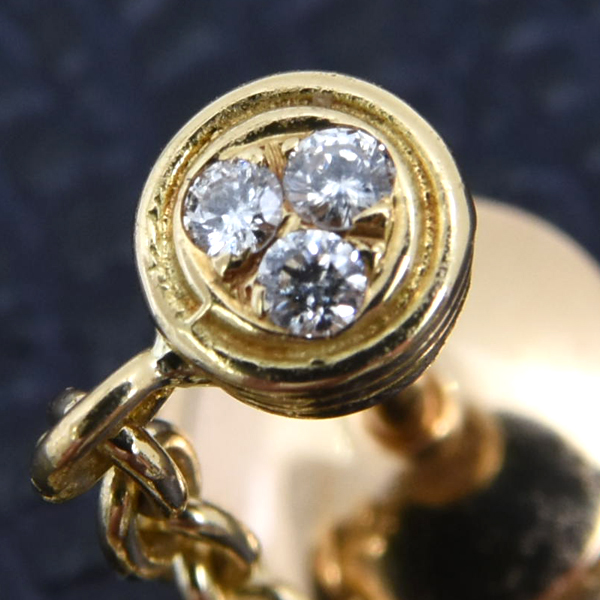 ショパール ピアス レディース ハッピーダイヤモンド ピアス イエローゴールド Chopard 750YG 中古