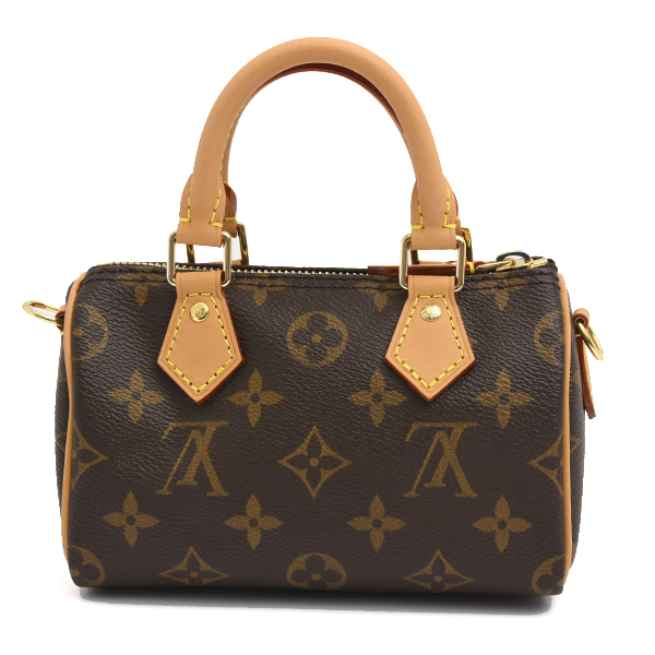 ルイヴィトン バッグ レディース ナノスピーディ モノグラム ハンドバッグ ミニバッグ ショルダーバッグ Louis Vuitton M81085 未使用展示品