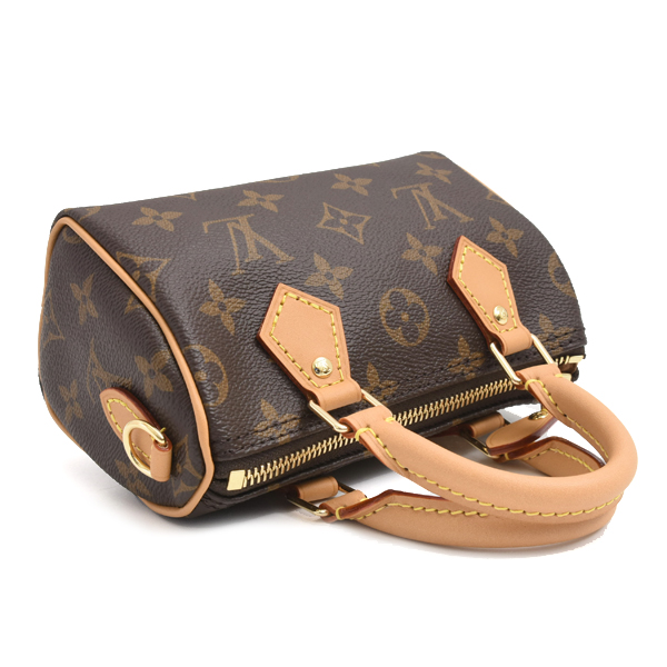 ルイヴィトン バッグ レディース ナノスピーディ モノグラム ハンドバッグ ミニバッグ ショルダーバッグ Louis Vuitton M81085 未使用展示品