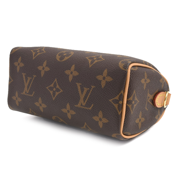 ルイヴィトン バッグ レディース ナノスピーディ モノグラム ハンドバッグ ミニバッグ ショルダーバッグ Louis Vuitton M81085 未使用展示品
