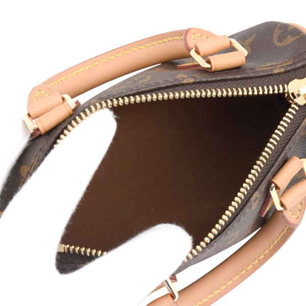ルイヴィトン バッグ レディース ナノスピーディ モノグラム ハンドバッグ ミニバッグ ショルダーバッグ Louis Vuitton M81085 未使用展示品