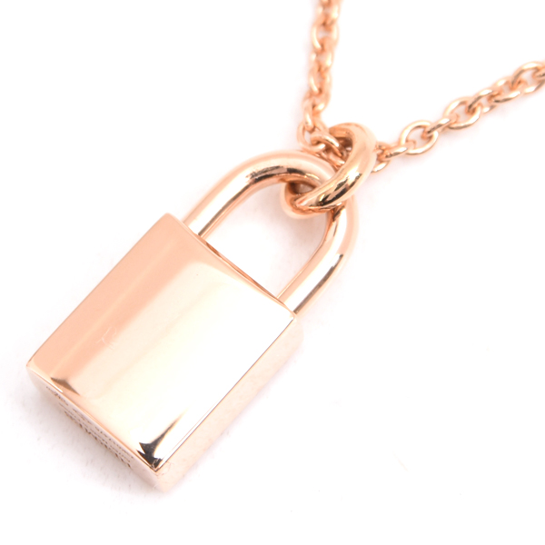 エルメス ネックレス レディース アミュレット カデナ ダイヤモンド ネックレス ピンクゴールド HERMES 750PG 中古