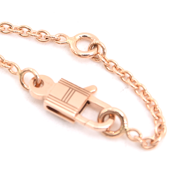 エルメス ネックレス レディース アミュレット カデナ ダイヤモンド ネックレス ピンクゴールド HERMES 750PG 中古