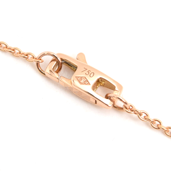 ルイヴィトン ネックレス レディース パンダンティフ アンプラント 1Pダイヤ ネックレス 限定 ピンクゴールド Louis Vuitton 750PG 中古