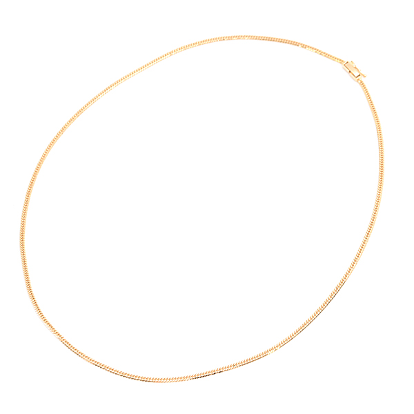 喜平 ネックレス K18 6面カット ダブル 10g 50cm 造幣局検定刻印入 メンズ レディース チェーン イエローゴールド YG 中古