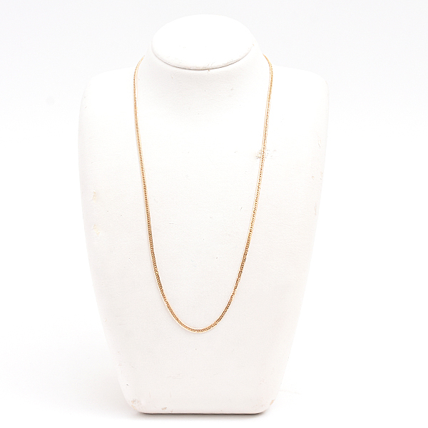 喜平 ネックレス K18 6面カット ダブル 10g 50cm 造幣局検定刻印入 メンズ レディース チェーン イエローゴールド YG 中古