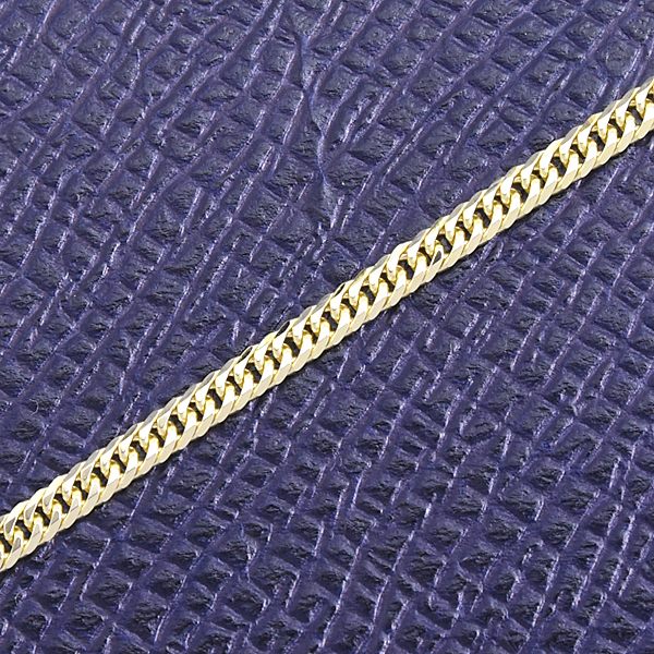 喜平 ネックレス K18 6面カット ダブル 10g 50cm 造幣局検定刻印入 メンズ レディース チェーン イエローゴールド YG 中古