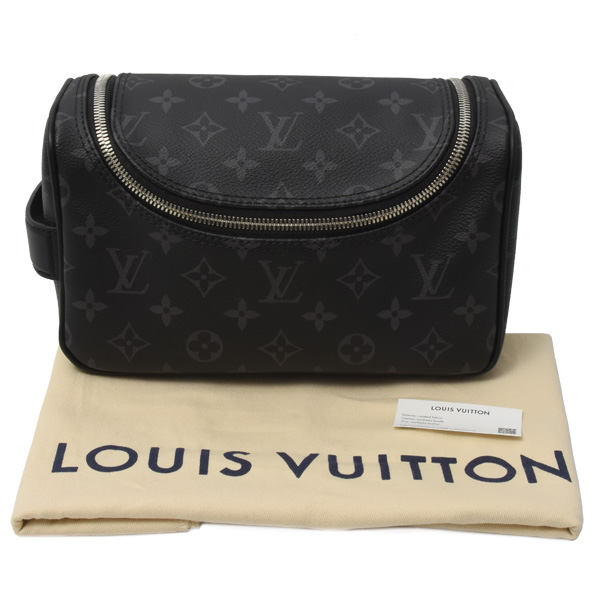 ルイヴィトン バッグ メンズ トイレタリー バッグ クラッチバッグ モノグラムエクスリプス ブラック Louis Vuitton M11510 中古
