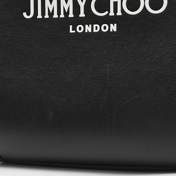 ジミーチュウ バッグ レディース メンズ MINI N/S TOTE ショルダーバッグ カーフレザー ブラック JIMMY CHOO 中古