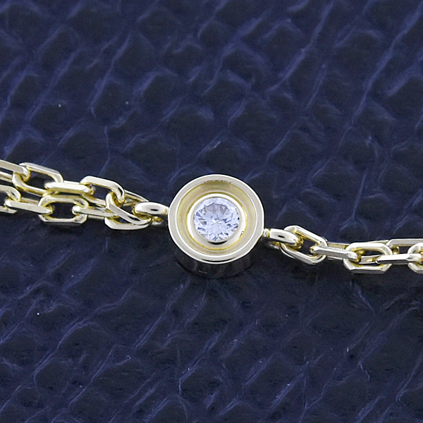 カルティエ ブレスレット レディース ラブサークル 2Pダイヤ ブレスレット イエローゴールド 750YG Cartier 中古