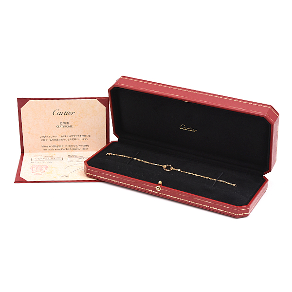 カルティエ ブレスレット レディース ラブサークル 2Pダイヤ ブレスレット イエローゴールド 750YG Cartier 中古
