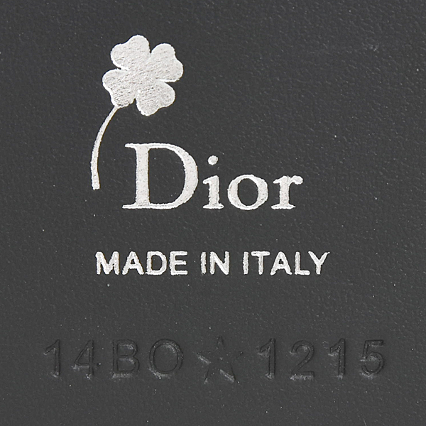 クリスチャンディオール カードケース メンズ マグネット カードホルダー カーフ ブラック Christian Dior 2BTCH207GUU 中古