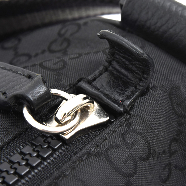 グッチ バッグ メンズ ベルトバッグ ボディバッグ GG ナイロン アウトレット ブラック GUCCI 449182 中古