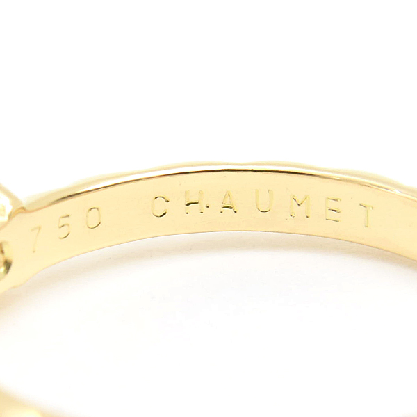 ショーメ 指輪 レディース トルサード ダイヤ ソリテール リング 12.5号 D0.40ct E-VVS1-VG イエローゴールド CHAUMET 750YG 中古