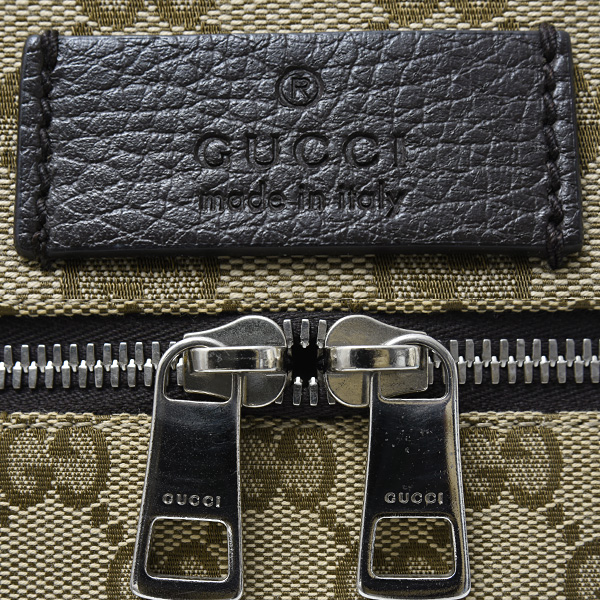グッチ バッグ レディース メンズ ボディバッグ ベルトバッグ GGキャンバス ブラウン系 GUCCI 630915 中古