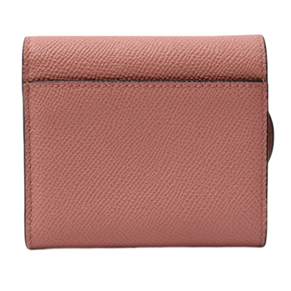 クリスチャンディオール 財布 レディース サドル ロータス コンパクトウォレット 三つ折り財布 ピンクベージュ カーフ Christian Dior 中古