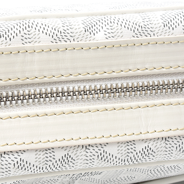 ゴヤール バッグ レディース ヘリンボーン カップヴェール PM ショルダーバッグ PVC ホワイト GOYARD CAPVE2PMLTY 中古