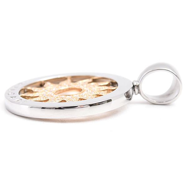 ブルガリ ペンダント メンズ トンドサン パヴェダイヤモンド ペンダントトップ ステンレス ゴールド BVLGARI SS×750YG 中古