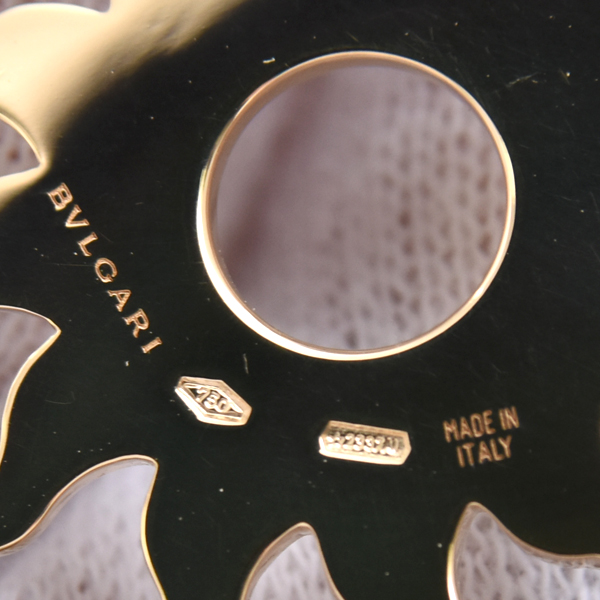 ブルガリ ペンダント メンズ トンドサン パヴェダイヤモンド ペンダントトップ ステンレス ゴールド BVLGARI SS×750YG 中古