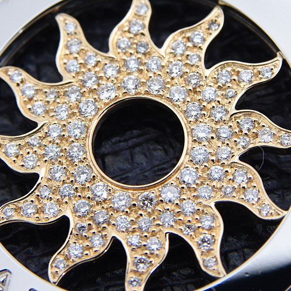 ブルガリ ペンダント メンズ トンドサン パヴェダイヤモンド ペンダントトップ ステンレス ゴールド BVLGARI SS×750YG 中古