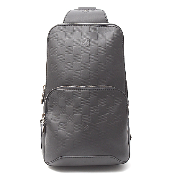 ルイヴィトン メンズ バッグ ダミエアンフィニ アヴェニュー スリングバッグ ボディバッグ オニキス ブラック Louis Vuitton N41720 中古