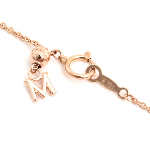 ミキモト ネックレス レディース レ ペタル プラス ヴァンドーム ネックレス ピンクゴールド MIKIMOTO 750PG 中古
