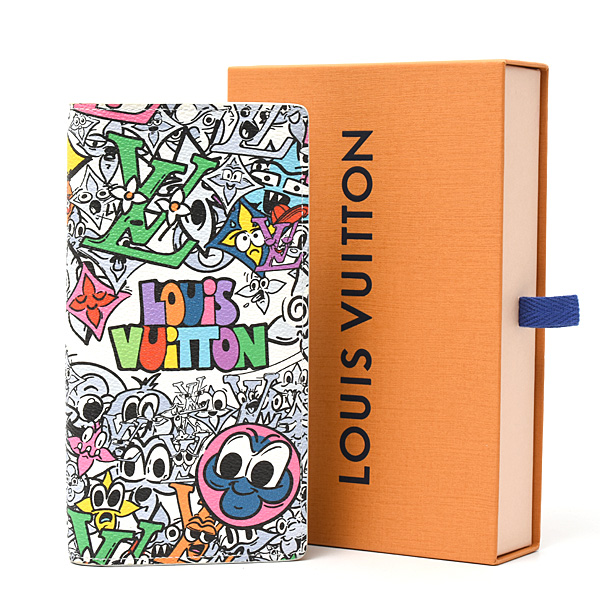 ルイヴィトン 財布 メンズ モノグラムコミック ポルトフォイユブラザ 長財布 マルチ カラフル Louis Vuitton M82011 中古