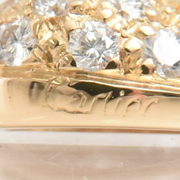 カルティエ ペンダント レディース ハートモチーフ パヴェダイヤ ペンダント ゴールド Cartier 750YG 中古