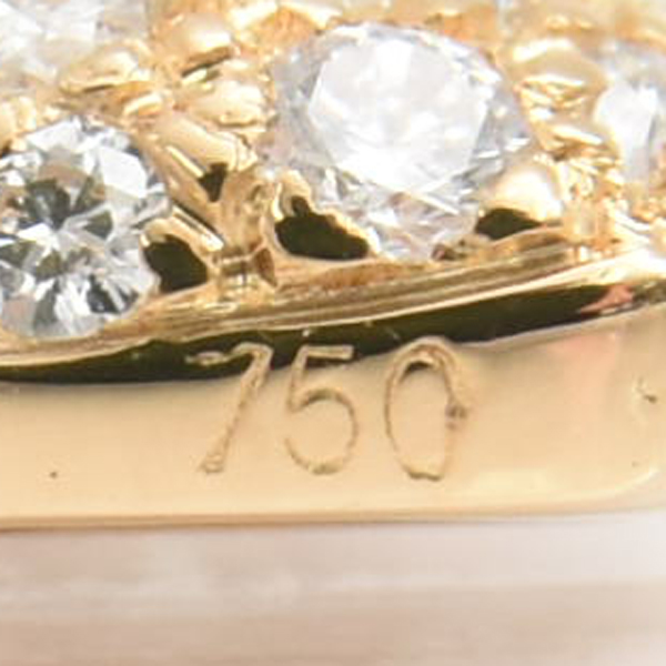 カルティエ ペンダント レディース ハートモチーフ パヴェダイヤ ペンダント ゴールド Cartier 750YG 中古